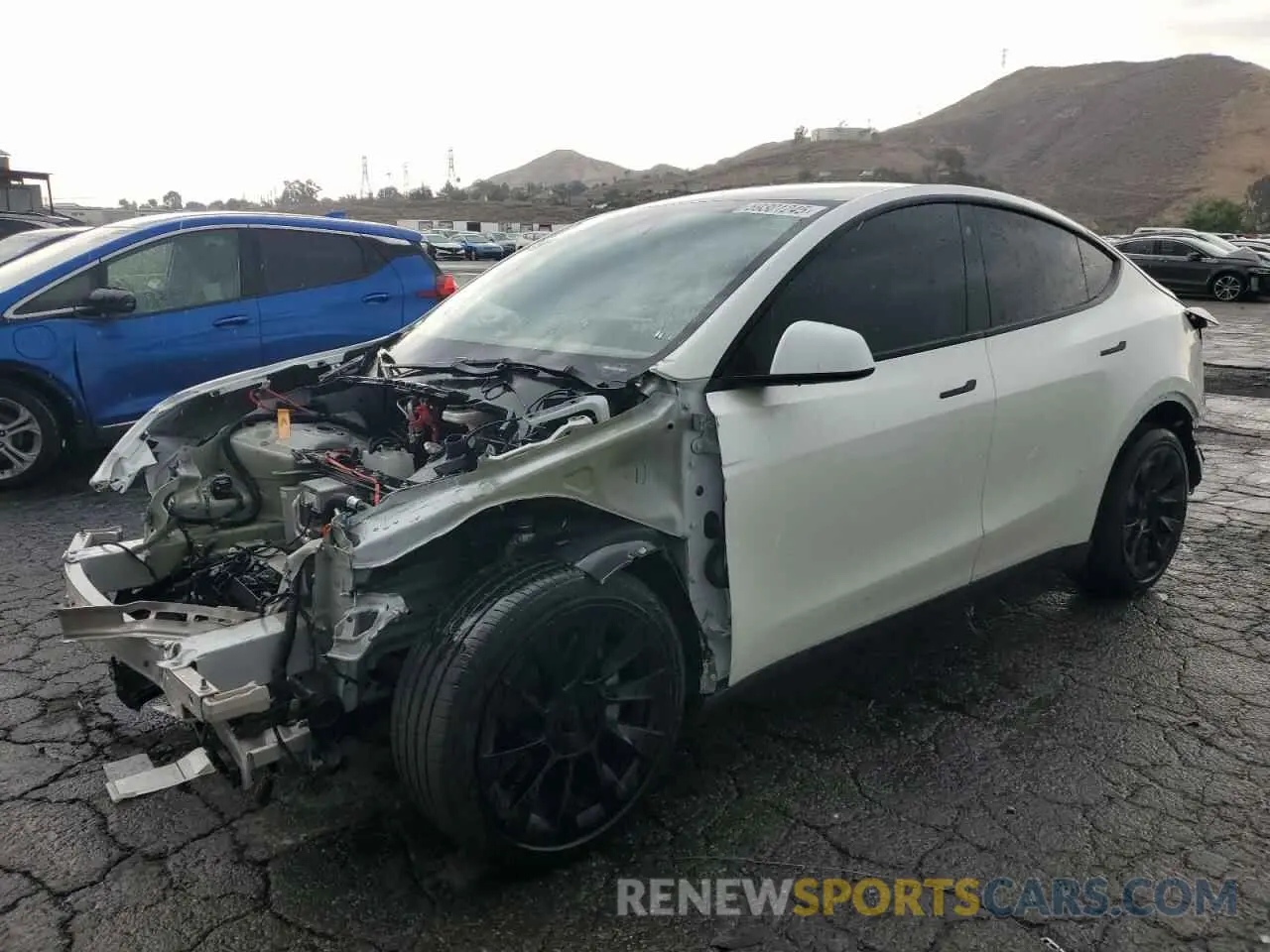 1 Photograph of a damaged car 7SAYGDEE6PA036104 TESLA MODEL Y 2023