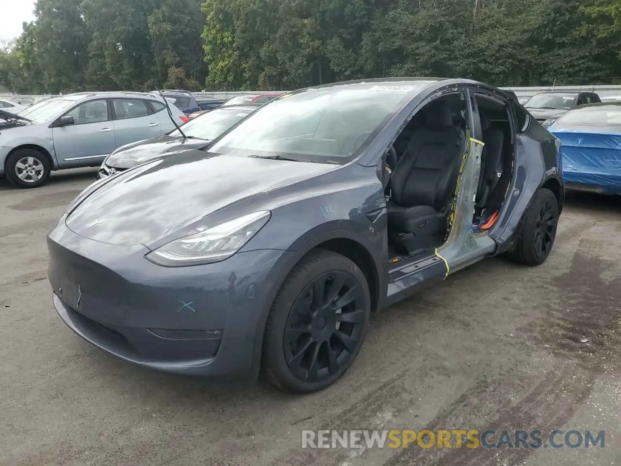 1 Photograph of a damaged car 7SAYGDEE6PA043036 TESLA MODEL Y 2023