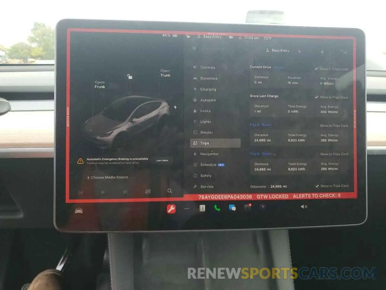 9 Photograph of a damaged car 7SAYGDEE6PA043036 TESLA MODEL Y 2023