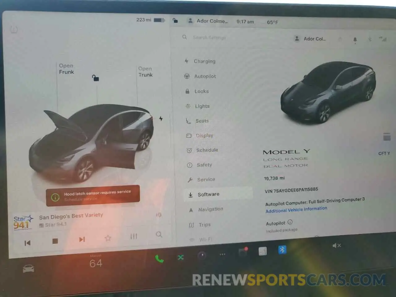 9 Photograph of a damaged car 7SAYGDEE6PA115885 TESLA MODEL Y 2023