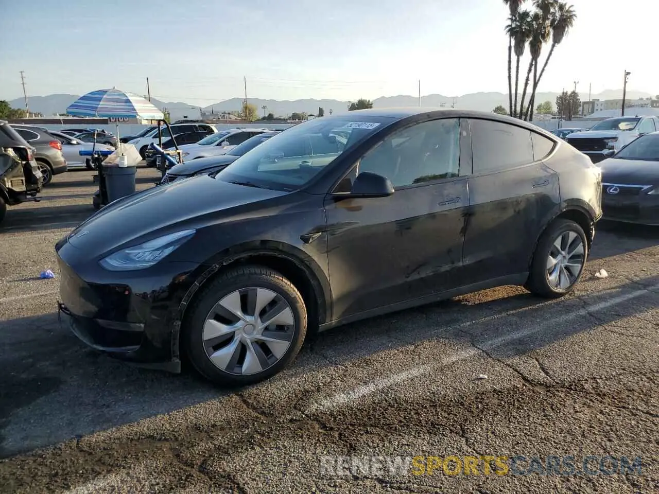 1 Photograph of a damaged car 7SAYGDEE6PA144044 TESLA MODEL Y 2023