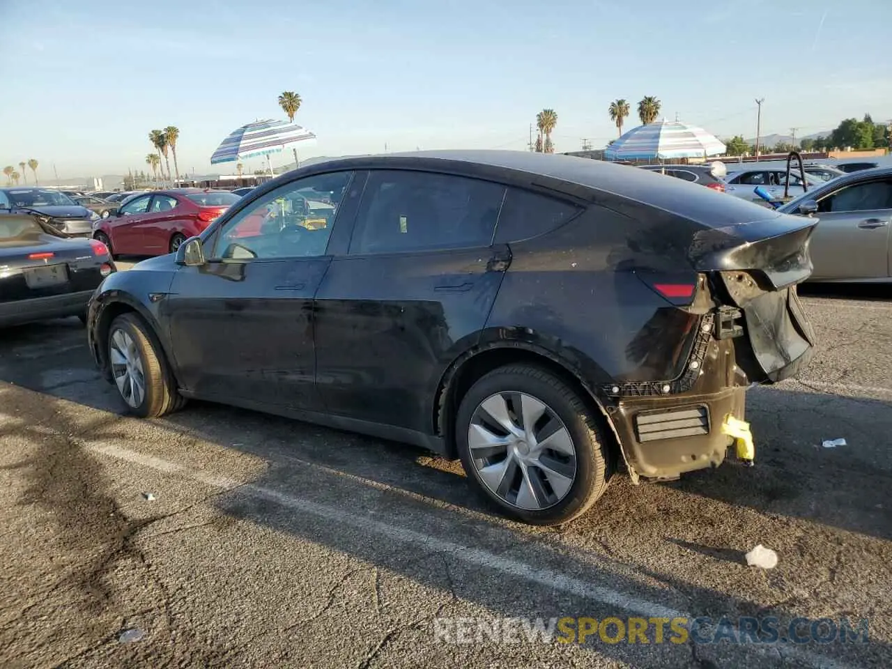 2 Photograph of a damaged car 7SAYGDEE6PA144044 TESLA MODEL Y 2023