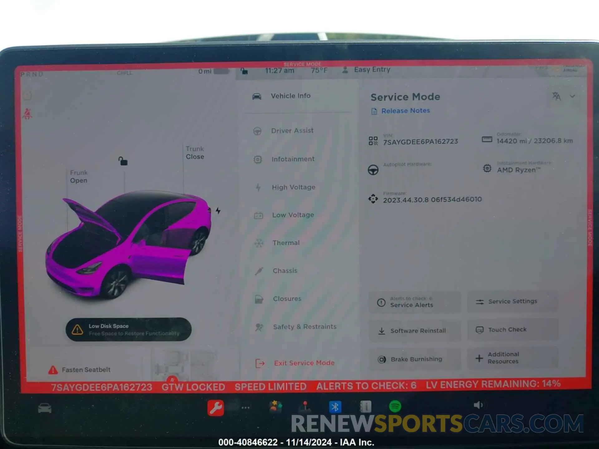 7 Photograph of a damaged car 7SAYGDEE6PA162723 TESLA MODEL Y 2023