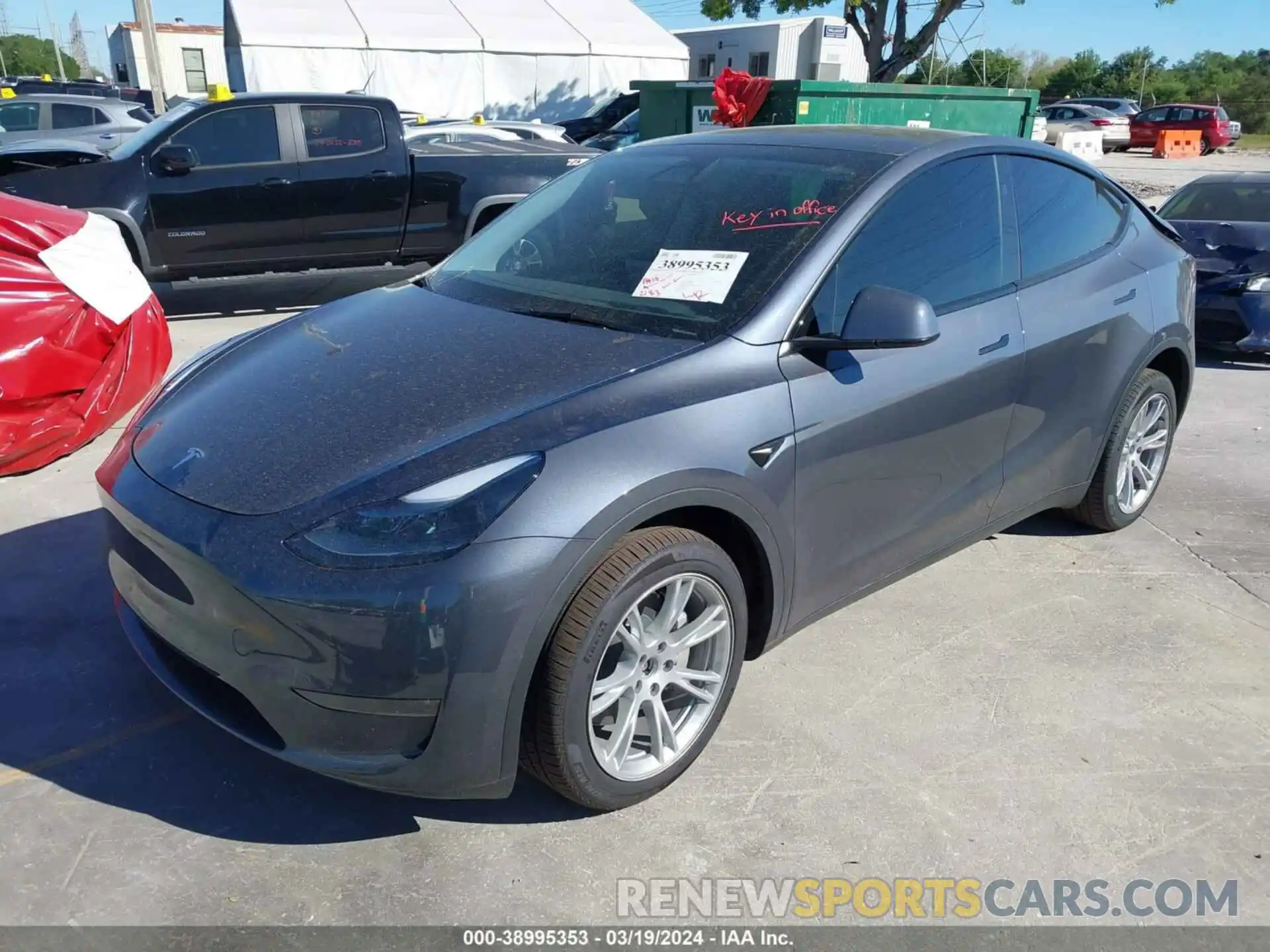 2 Photograph of a damaged car 7SAYGDEE6PA172586 TESLA MODEL Y 2023