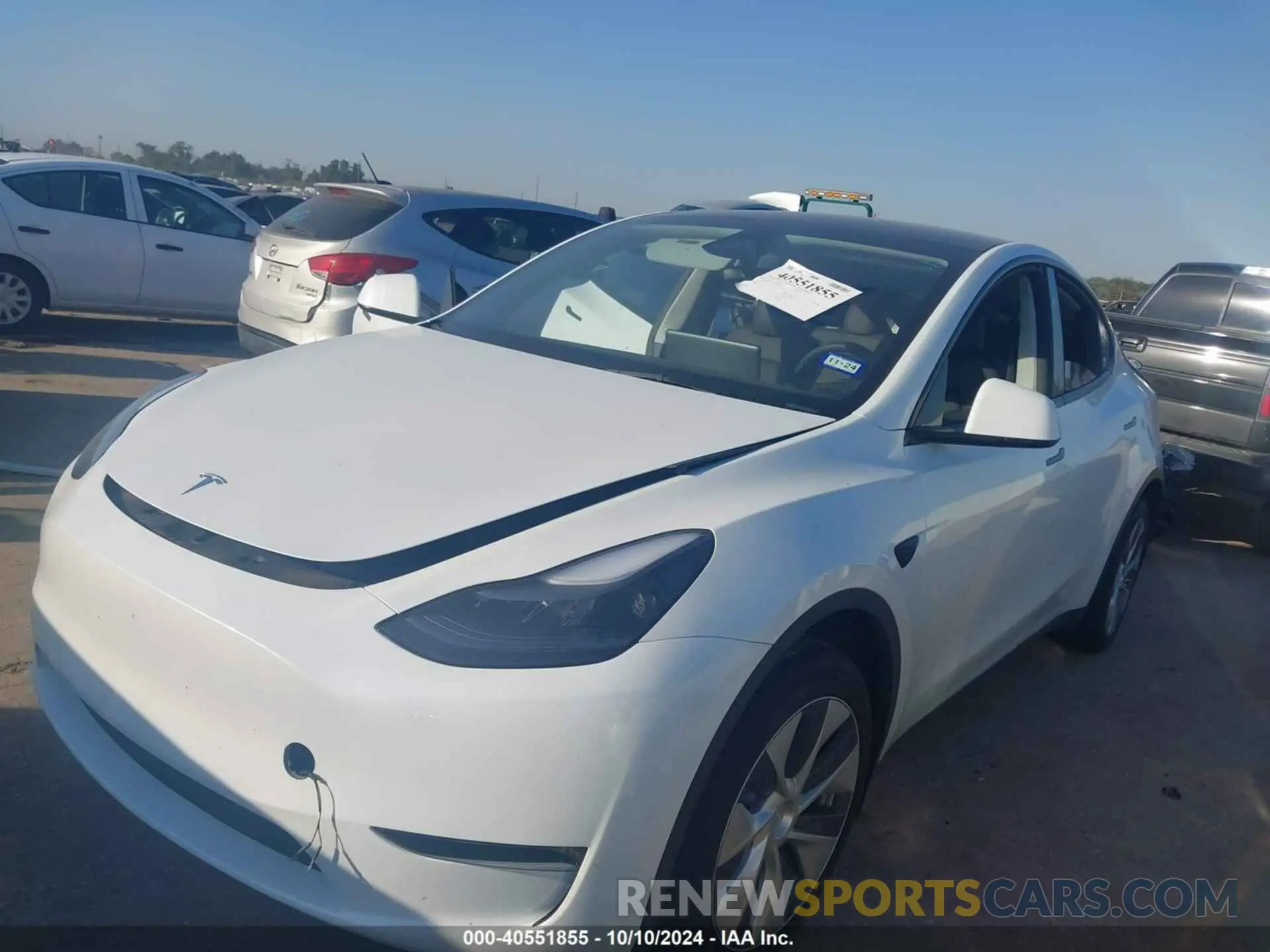 2 Photograph of a damaged car 7SAYGDEE6PA184740 TESLA MODEL Y 2023