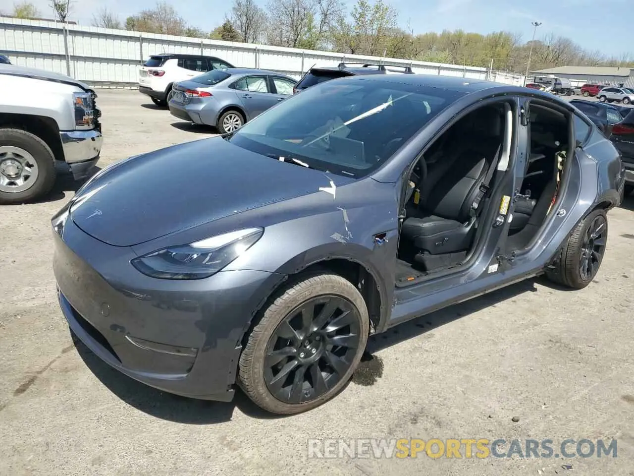 1 Photograph of a damaged car 7SAYGDEE6PA185502 TESLA MODEL Y 2023