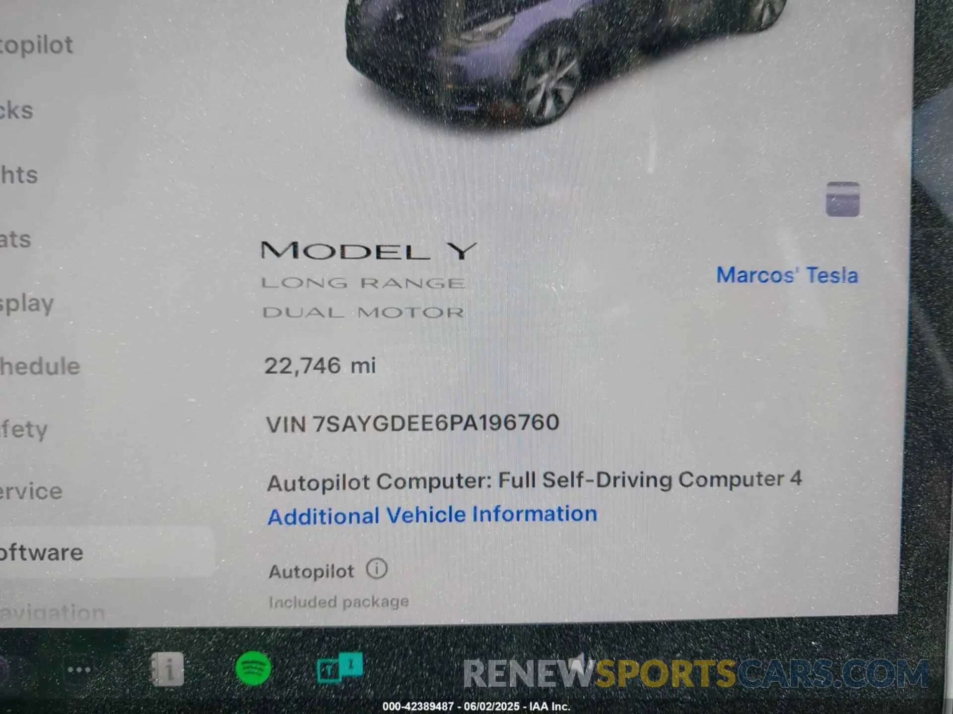 14 Photograph of a damaged car 7SAYGDEE6PA196760 TESLA MODEL Y 2023