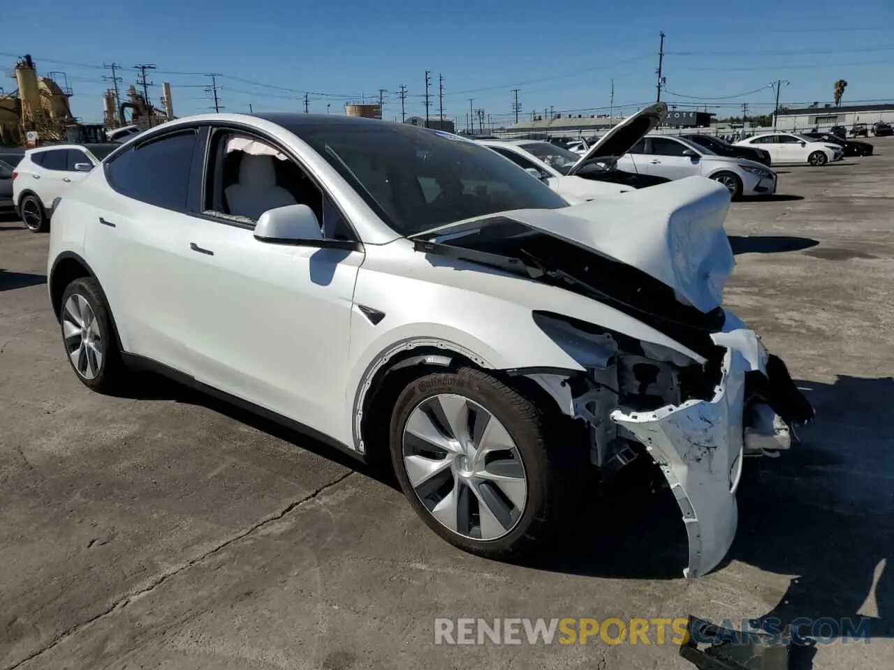 4 Photograph of a damaged car 7SAYGDEE6PF607576 TESLA MODEL Y 2023