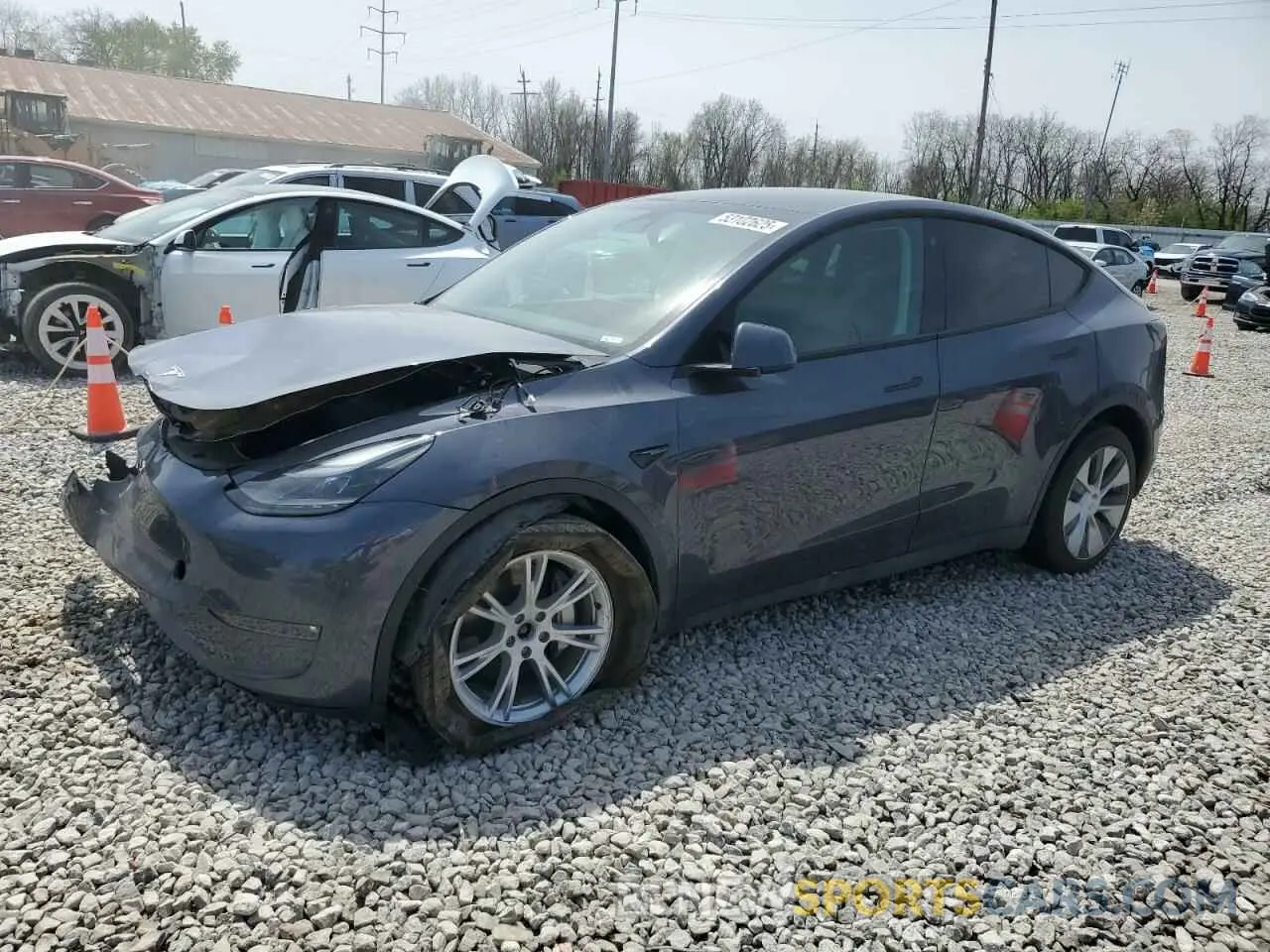1 Photograph of a damaged car 7SAYGDEE6PF646295 TESLA MODEL Y 2023