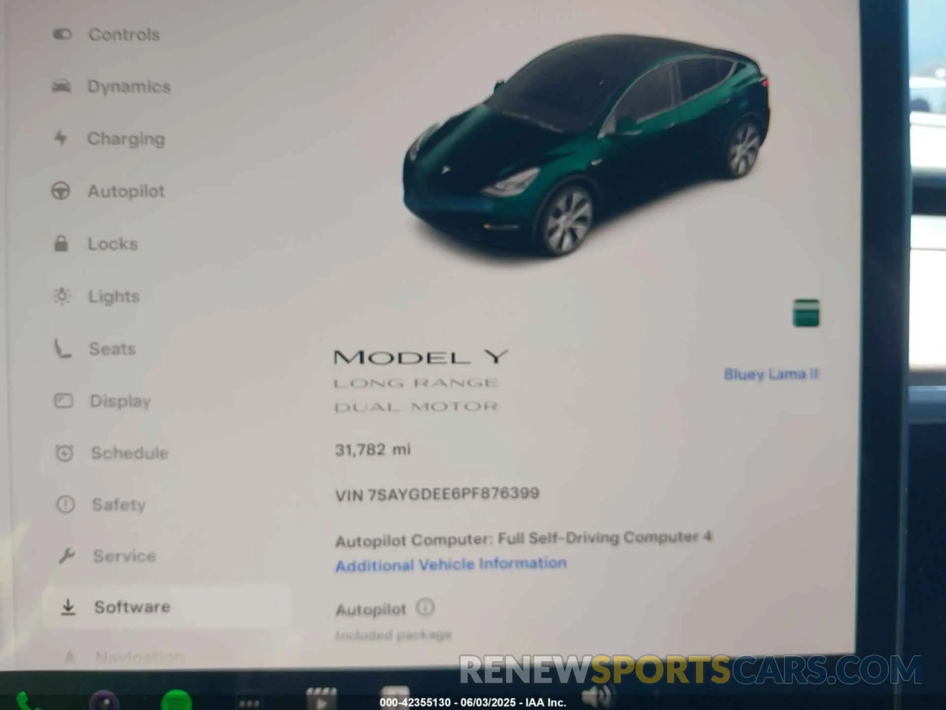 7 Photograph of a damaged car 7SAYGDEE6PF876399 TESLA MODEL Y 2023