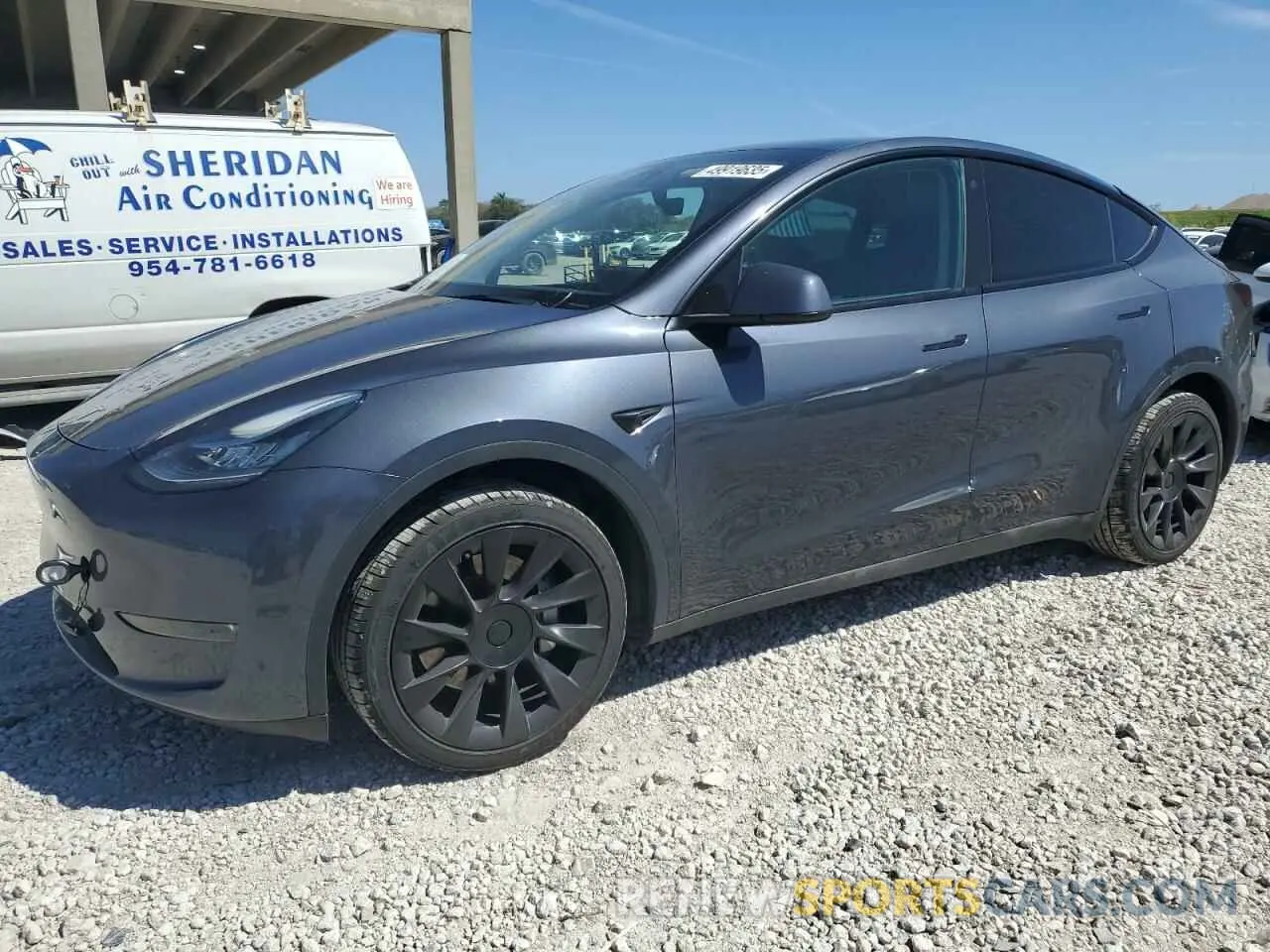 1 Photograph of a damaged car 7SAYGDEE7PA025631 TESLA MODEL Y 2023