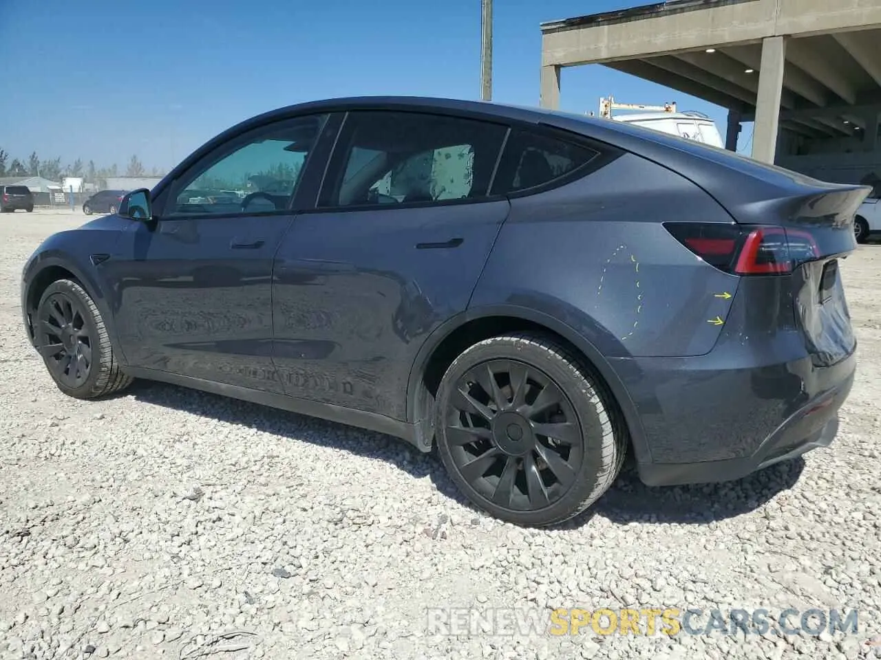 2 Photograph of a damaged car 7SAYGDEE7PA025631 TESLA MODEL Y 2023