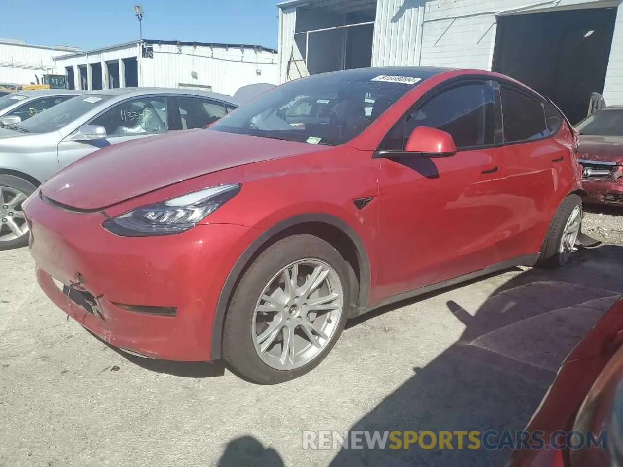 1 Photograph of a damaged car 7SAYGDEE7PA044518 TESLA MODEL Y 2023