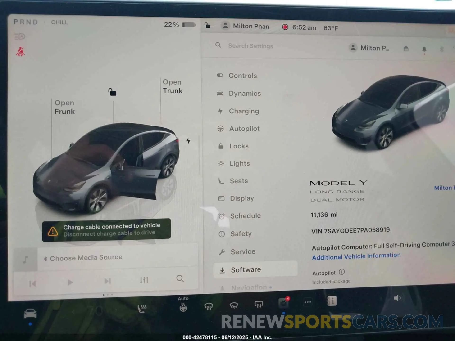 16 Photograph of a damaged car 7SAYGDEE7PA058919 TESLA MODEL Y 2023