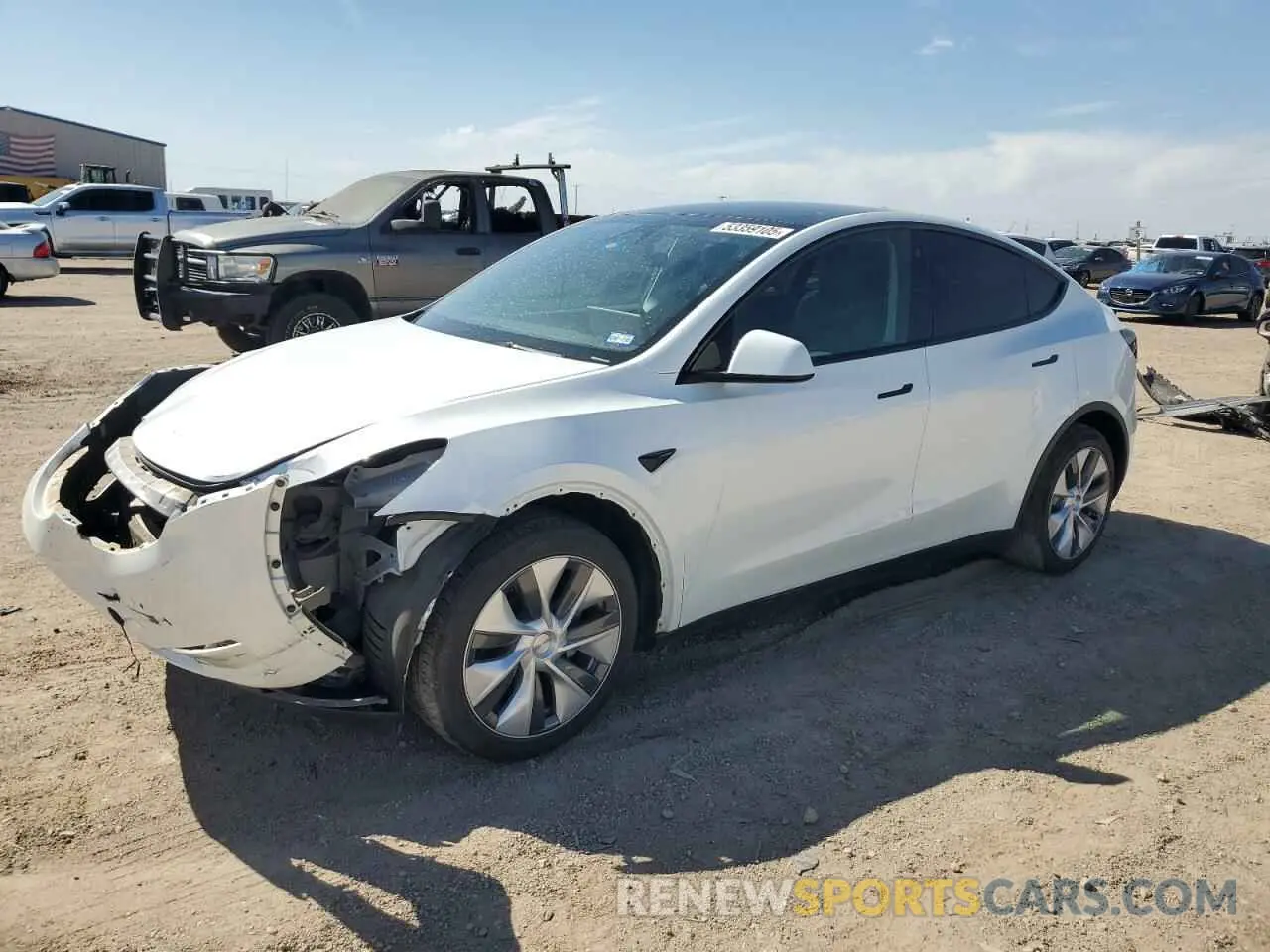 1 Photograph of a damaged car 7SAYGDEE7PA076336 TESLA MODEL Y 2023