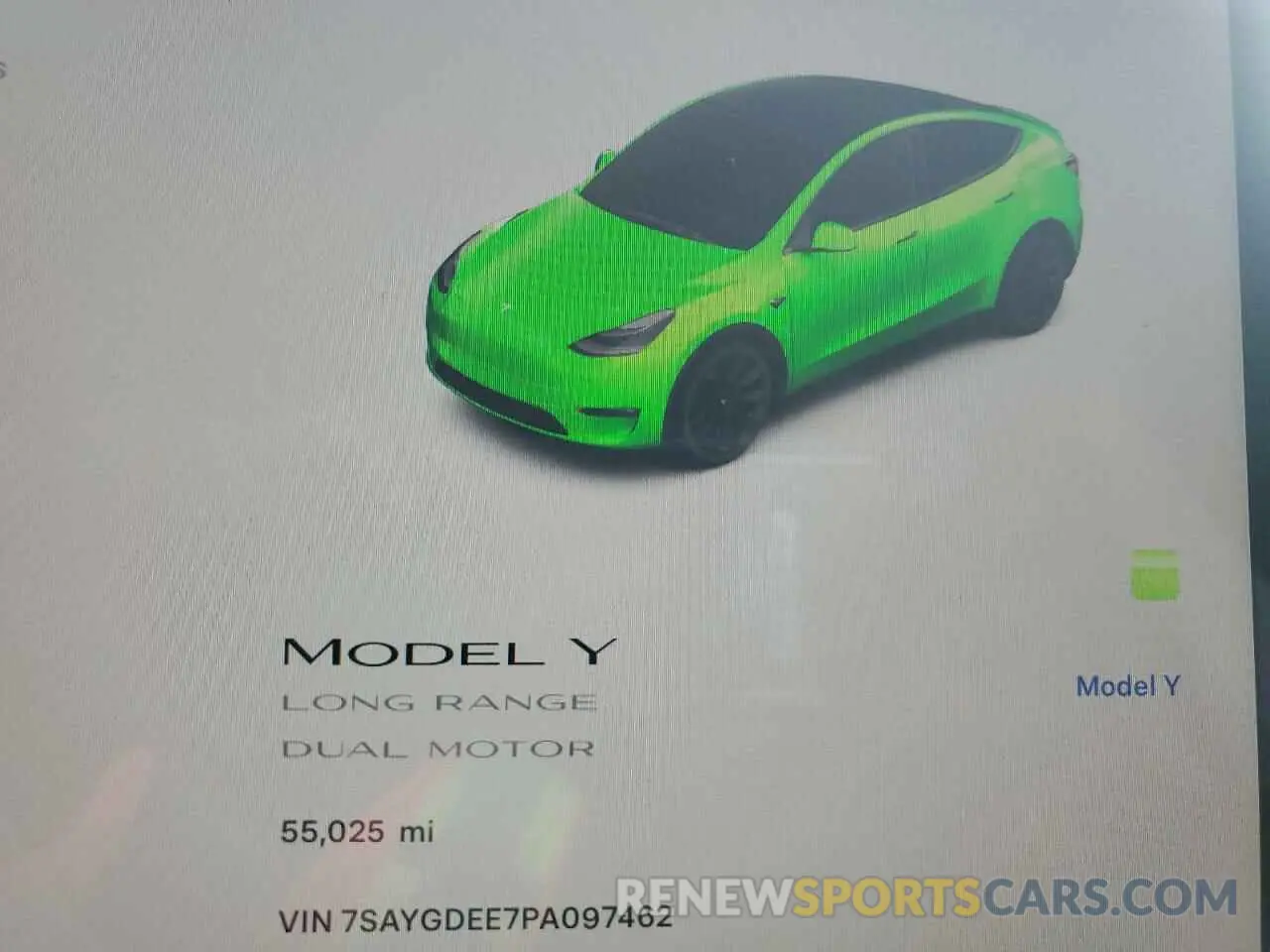 9 Photograph of a damaged car 7SAYGDEE7PA097462 TESLA MODEL Y 2023