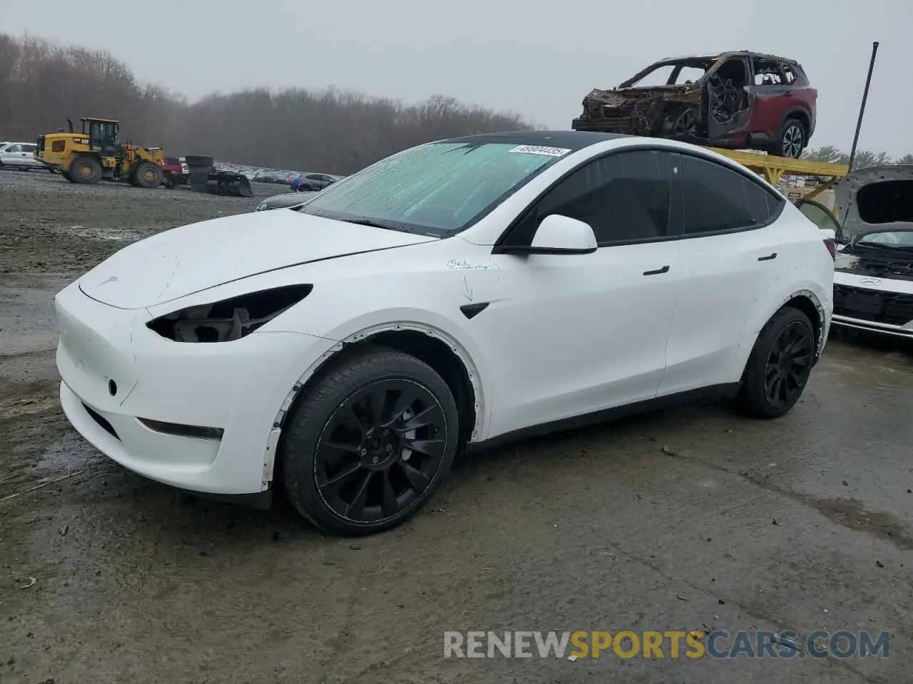 1 Photograph of a damaged car 7SAYGDEE7PA102174 TESLA MODEL Y 2023