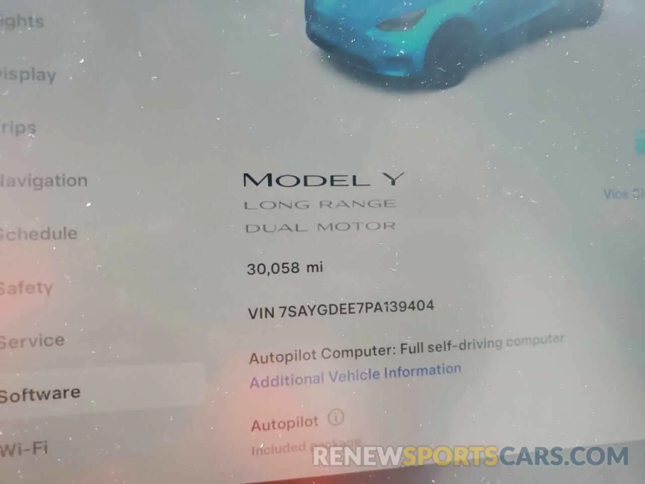 9 Photograph of a damaged car 7SAYGDEE7PA139404 TESLA MODEL Y 2023