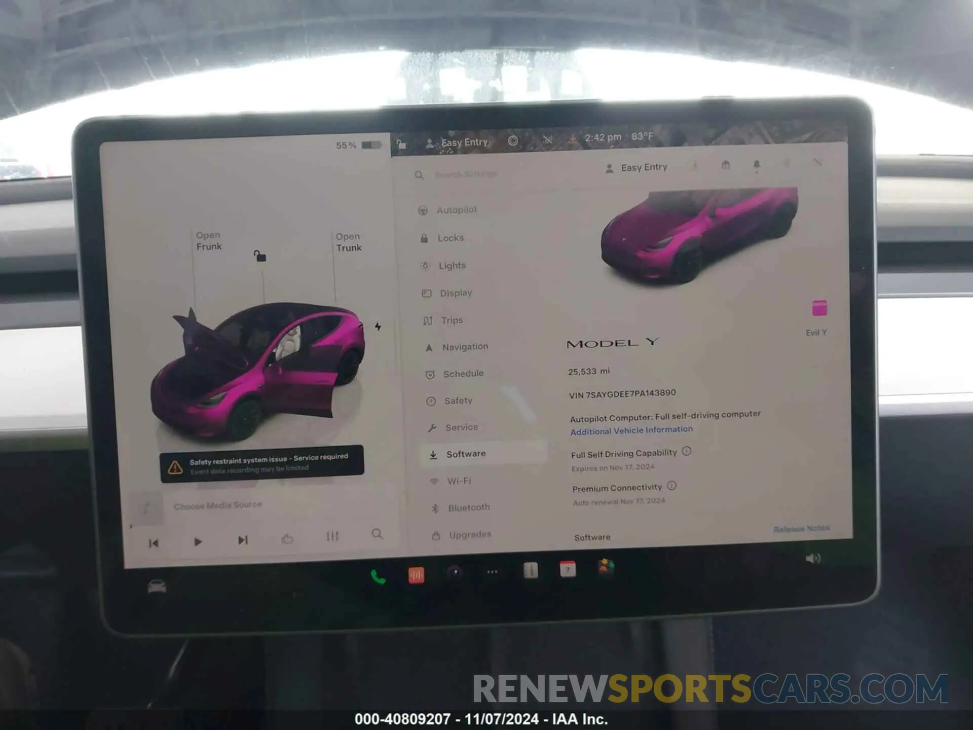 7 Photograph of a damaged car 7SAYGDEE7PA143890 TESLA MODEL Y 2023