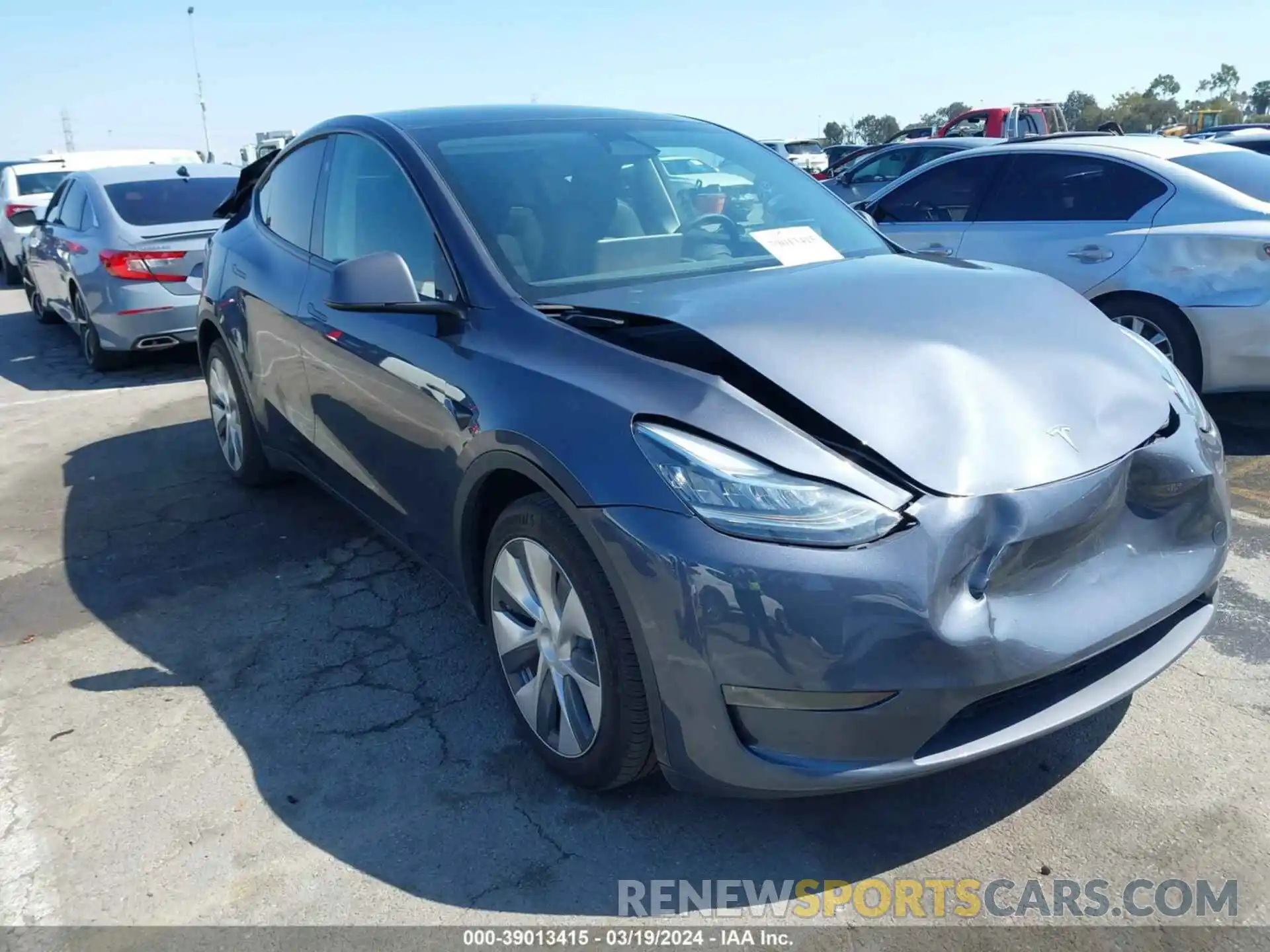 1 Photograph of a damaged car 7SAYGDEE7PA146093 TESLA MODEL Y 2023