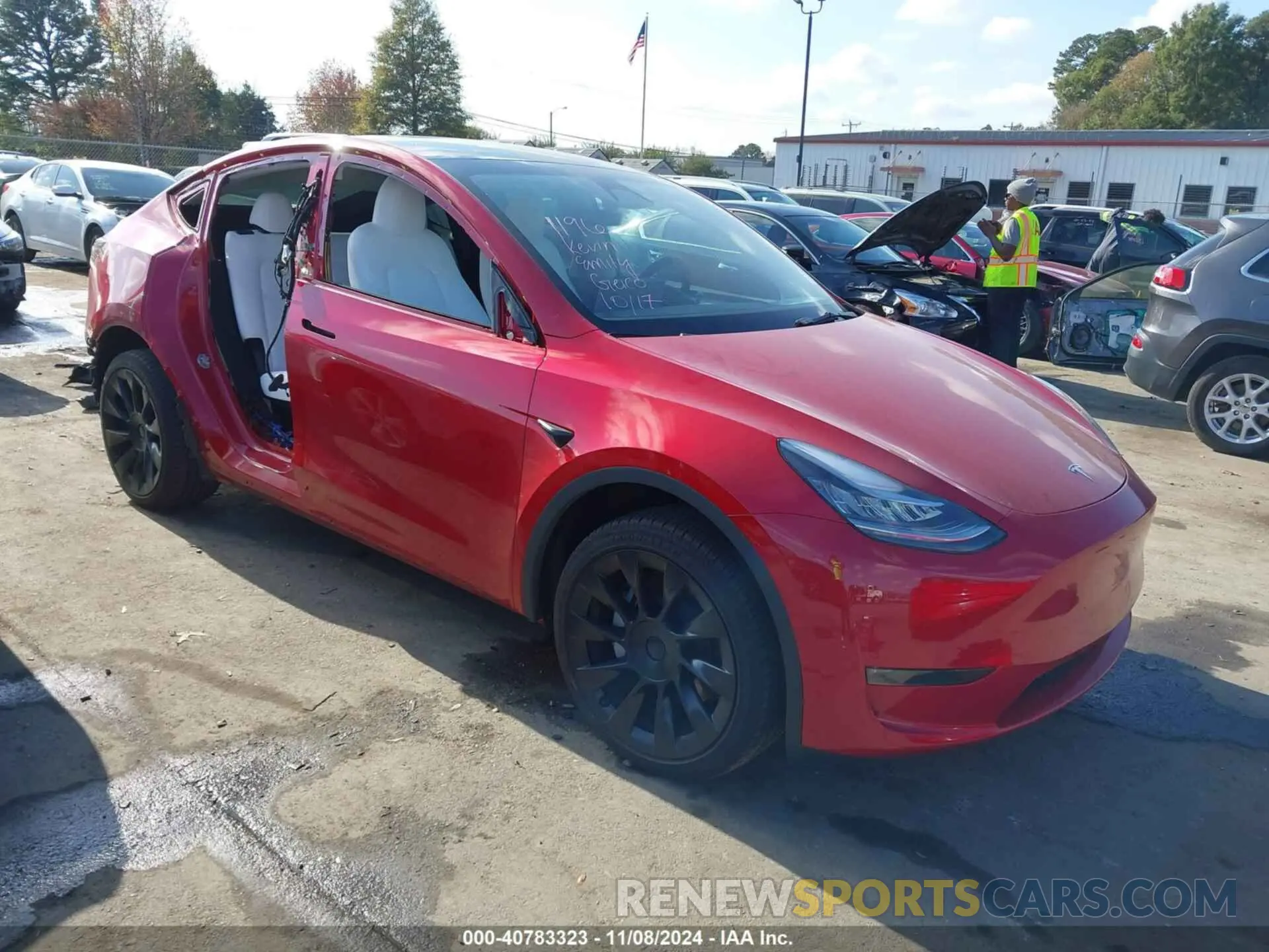 1 Photograph of a damaged car 7SAYGDEE7PA155182 TESLA MODEL Y 2023