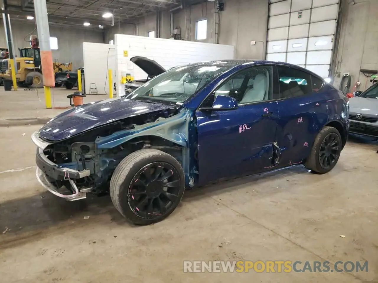 1 Photograph of a damaged car 7SAYGDEE7PA180793 TESLA MODEL Y 2023