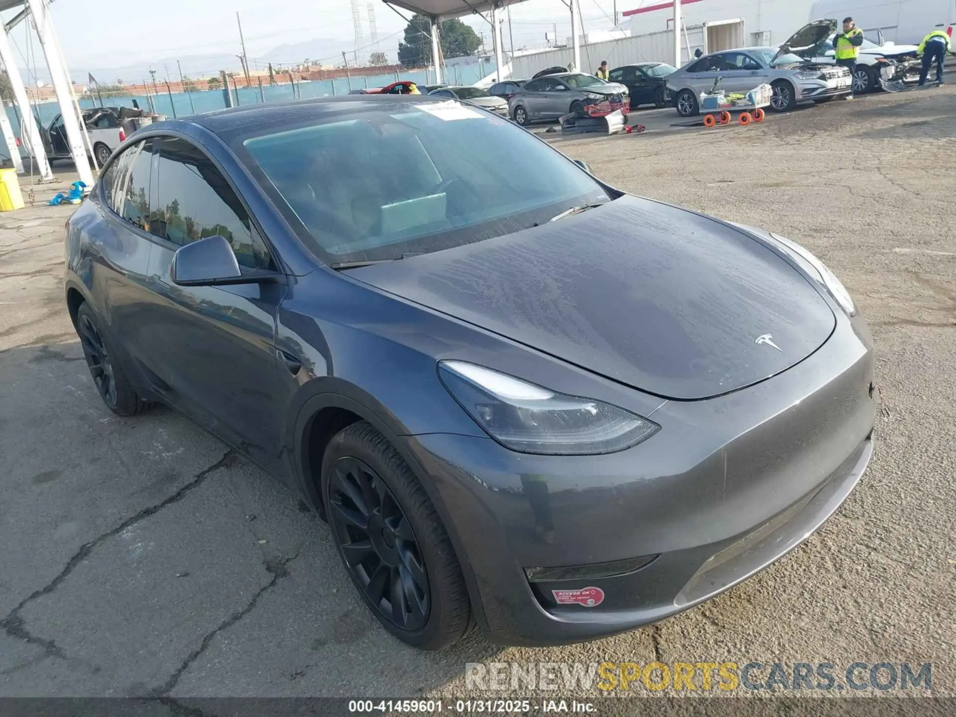 1 Photograph of a damaged car 7SAYGDEE7PA196038 TESLA MODEL Y 2023