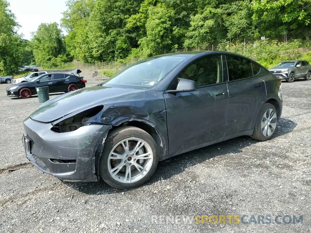 1 Photograph of a damaged car 7SAYGDEE7PF598225 TESLA MODEL Y 2023