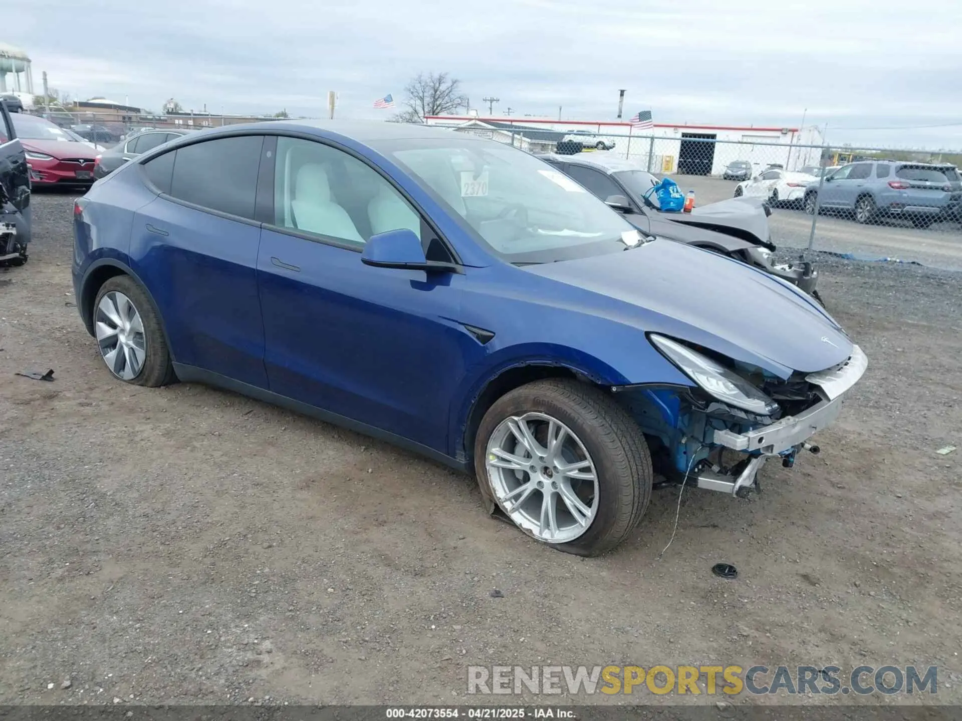 1 Photograph of a damaged car 7SAYGDEE7PF616500 TESLA MODEL Y 2023