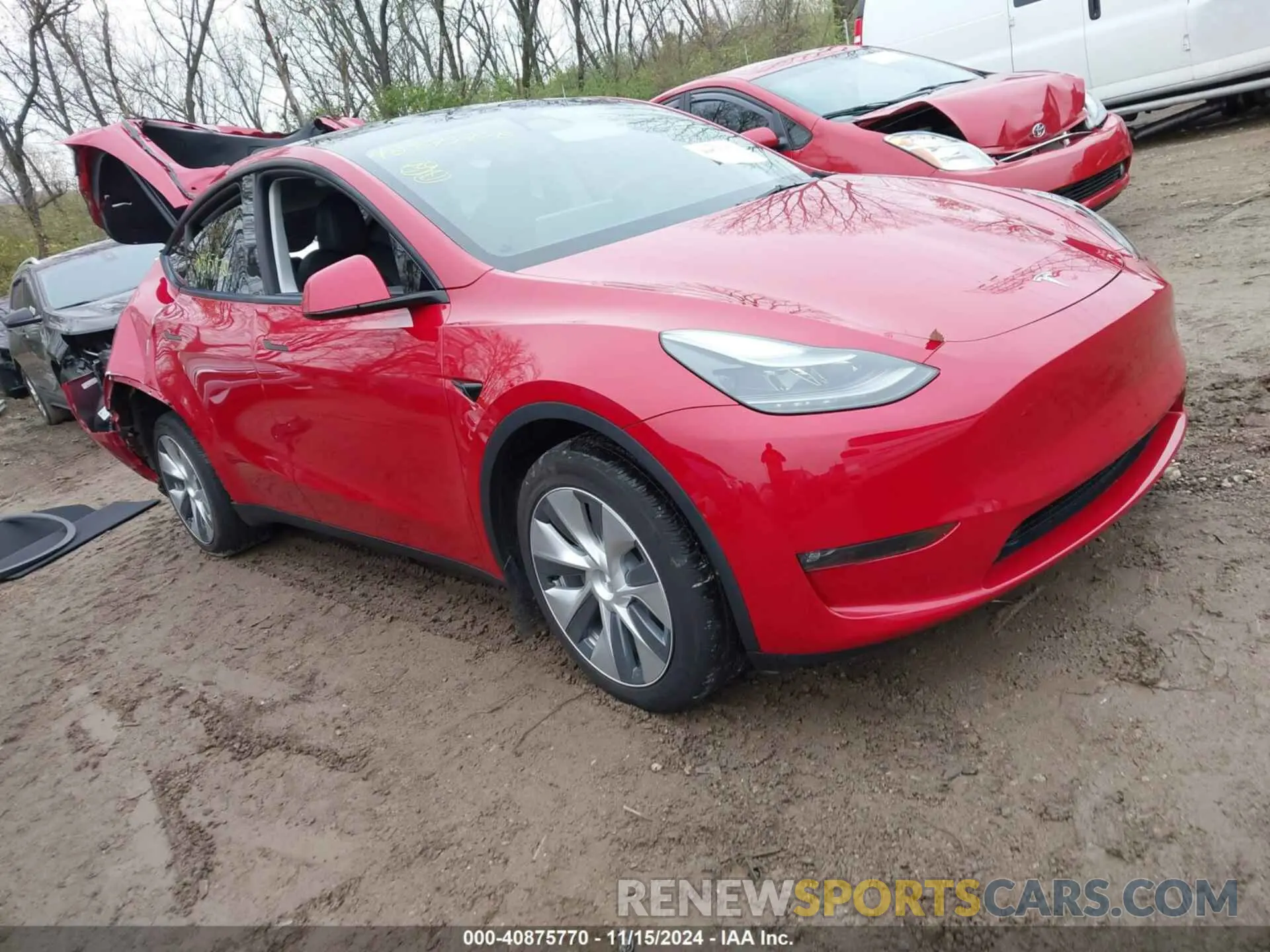 1 Photograph of a damaged car 7SAYGDEE7PF674249 TESLA MODEL Y 2023