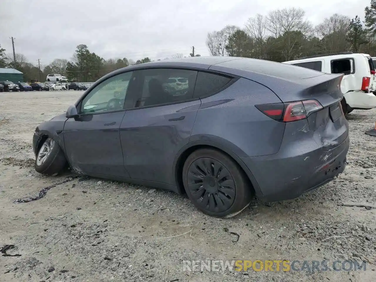 2 Photograph of a damaged car 7SAYGDEE7PF706889 TESLA MODEL Y 2023