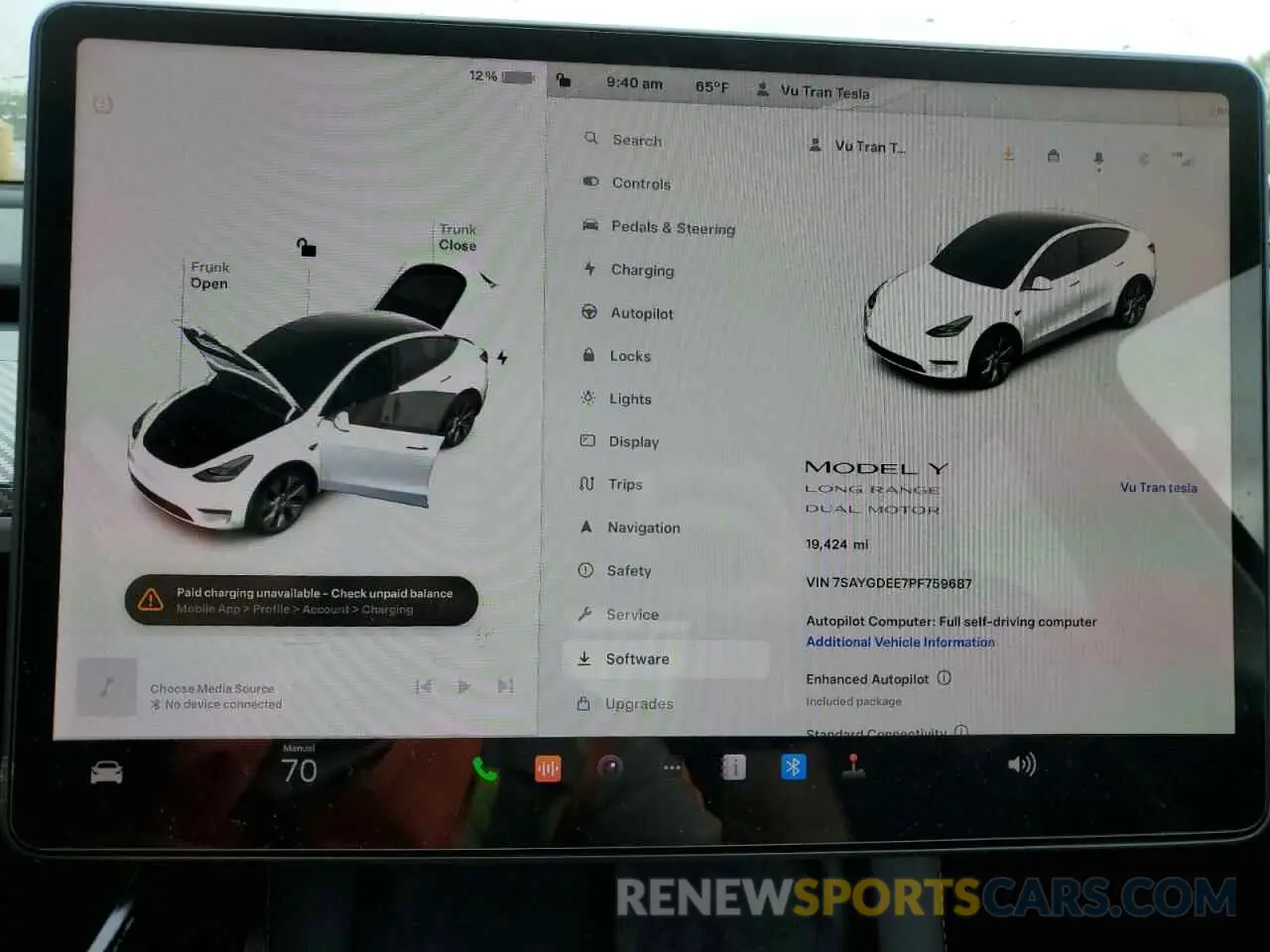 9 Photograph of a damaged car 7SAYGDEE7PF759687 TESLA MODEL Y 2023