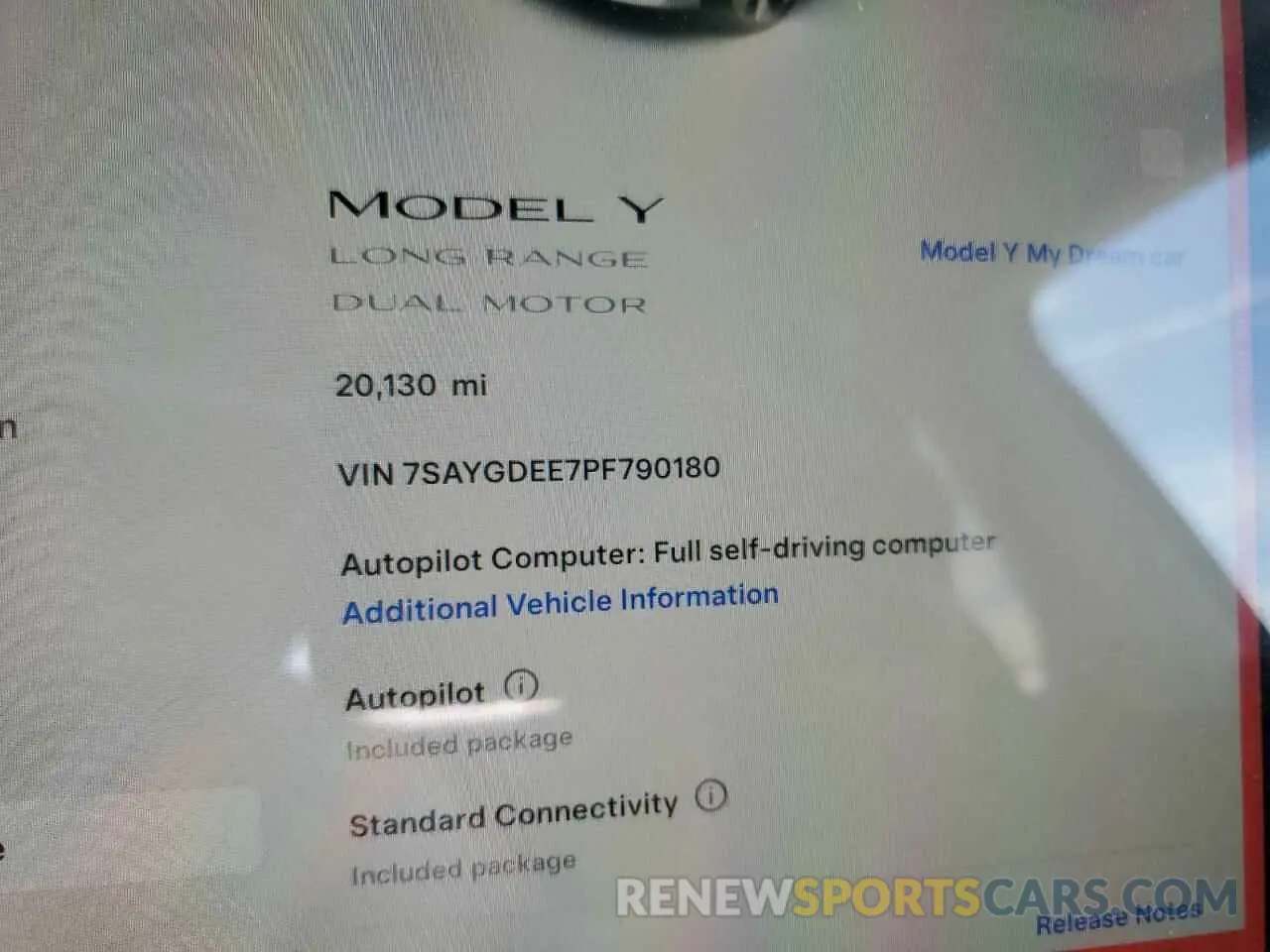 9 Photograph of a damaged car 7SAYGDEE7PF790180 TESLA MODEL Y 2023