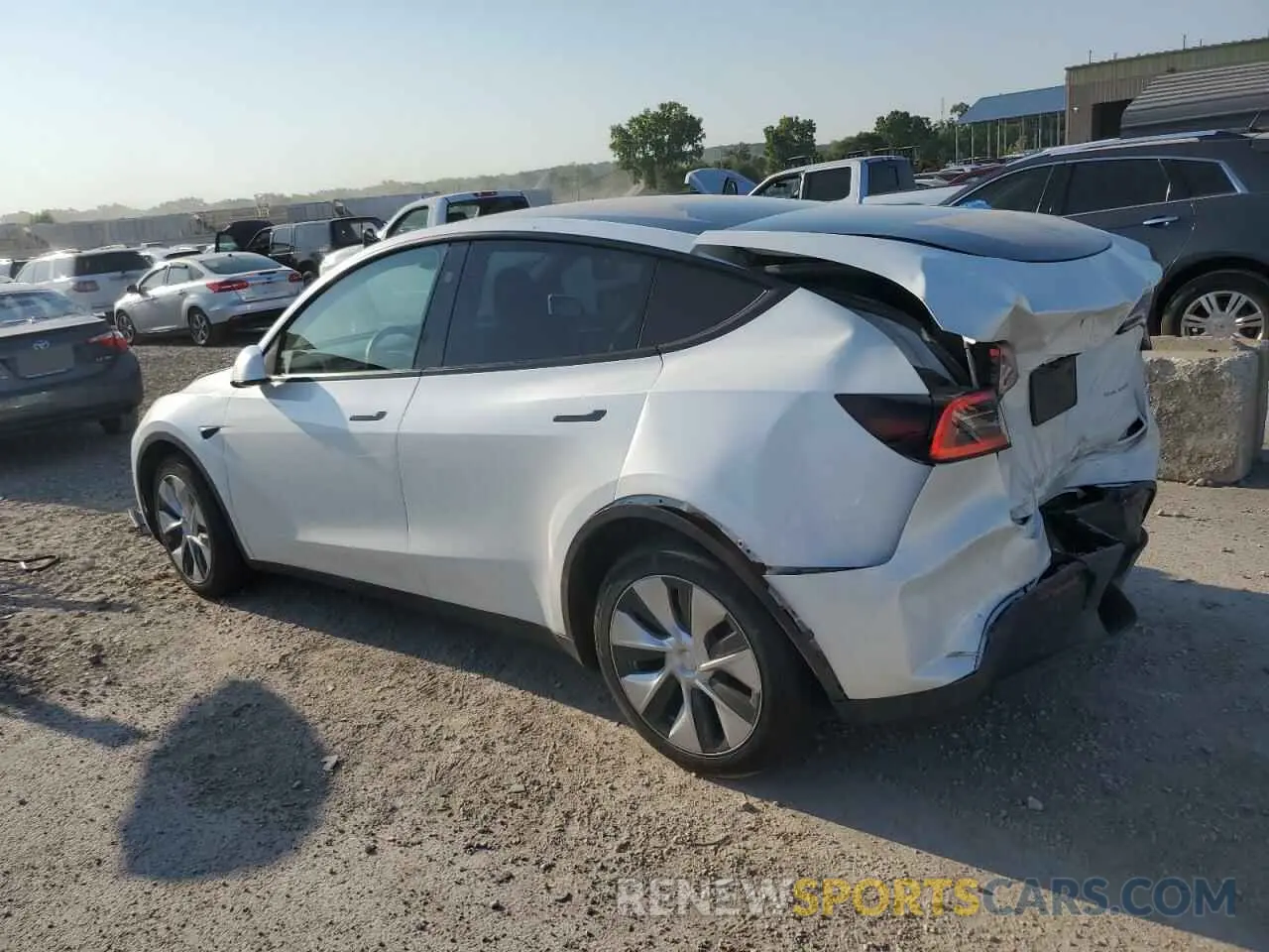 2 Photograph of a damaged car 7SAYGDEE7PF803963 TESLA MODEL Y 2023