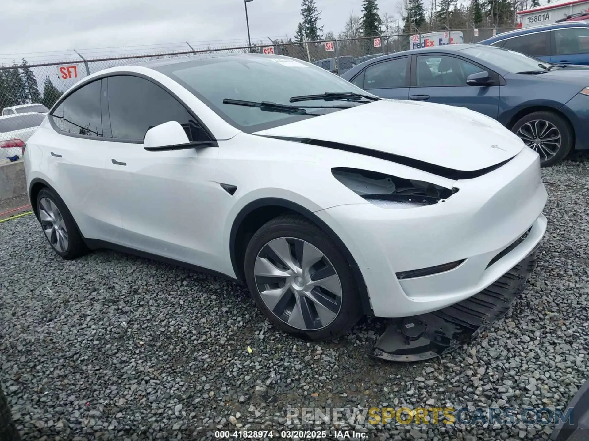 1 Photograph of a damaged car 7SAYGDEE7PF809164 TESLA MODEL Y 2023