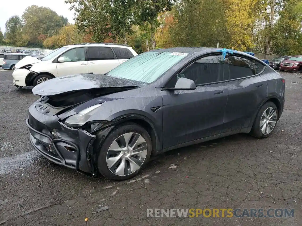 1 Photograph of a damaged car 7SAYGDEE7PF809939 TESLA MODEL Y 2023