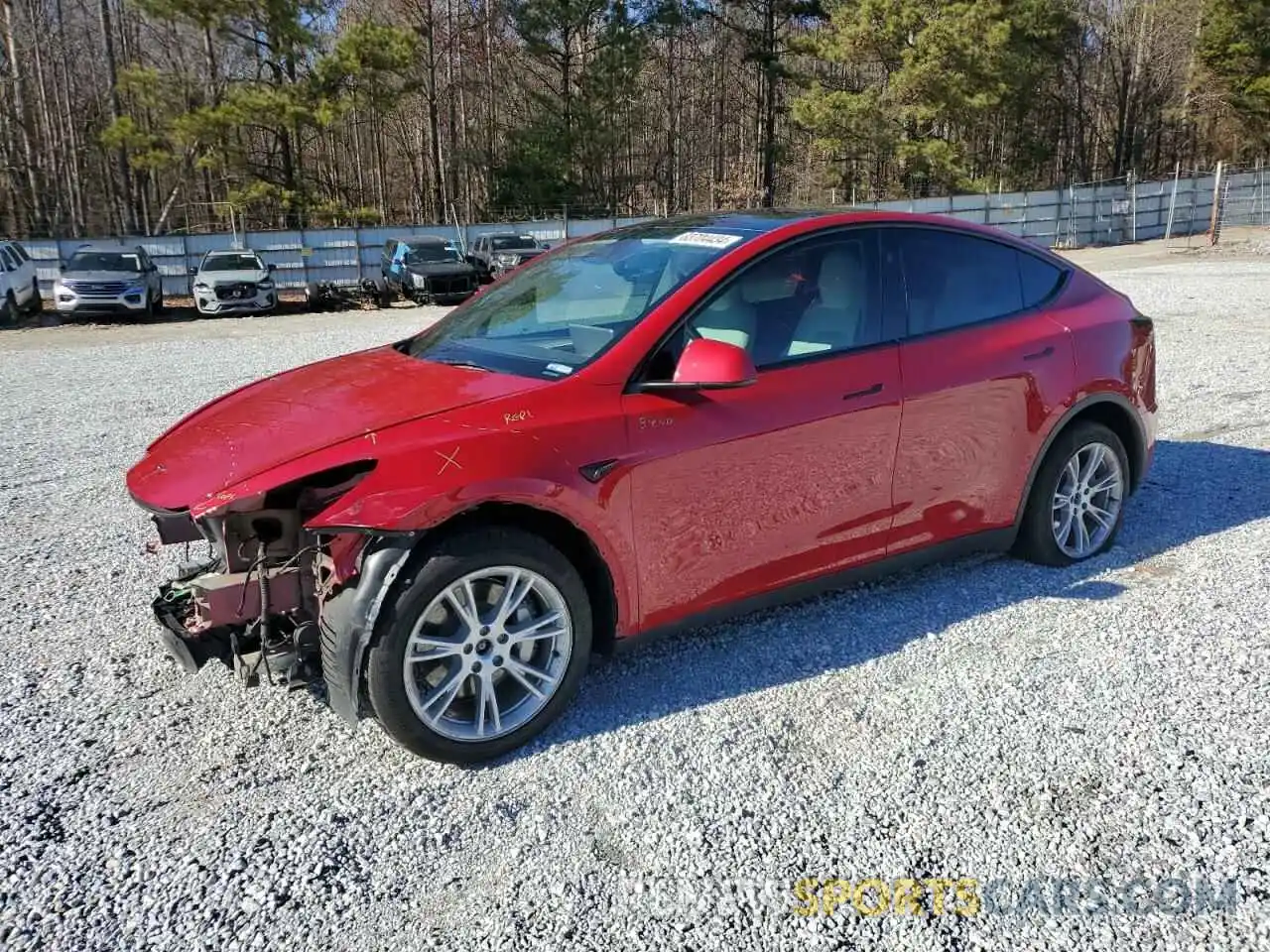 1 Photograph of a damaged car 7SAYGDEE7PF874189 TESLA MODEL Y 2023