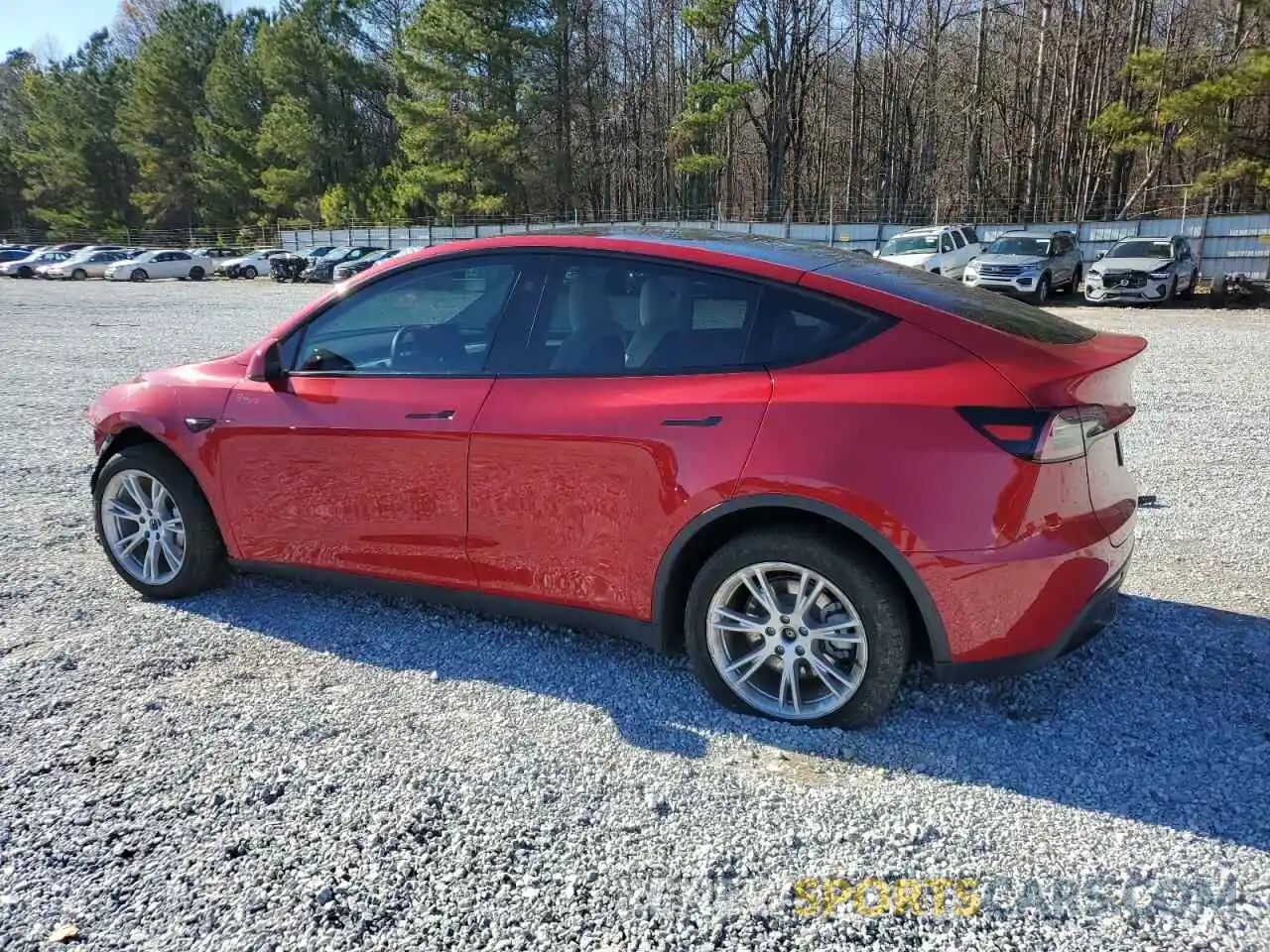 2 Photograph of a damaged car 7SAYGDEE7PF874189 TESLA MODEL Y 2023