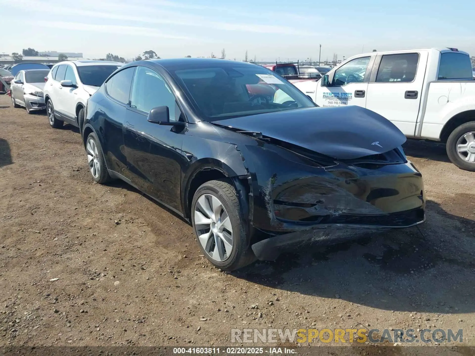 1 Photograph of a damaged car 7SAYGDEE7PF887847 TESLA MODEL Y 2023