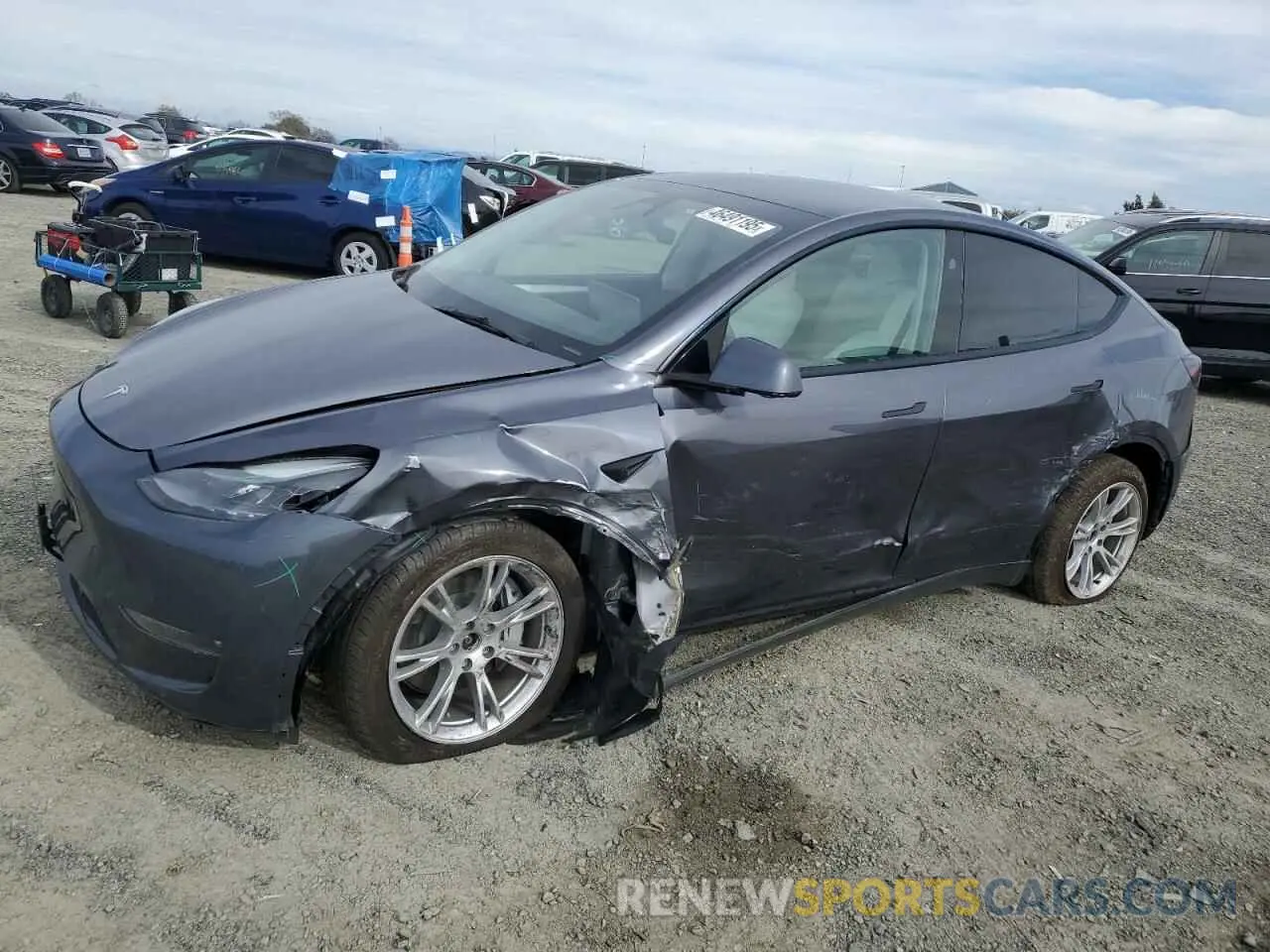 1 Photograph of a damaged car 7SAYGDEE7PF888478 TESLA MODEL Y 2023
