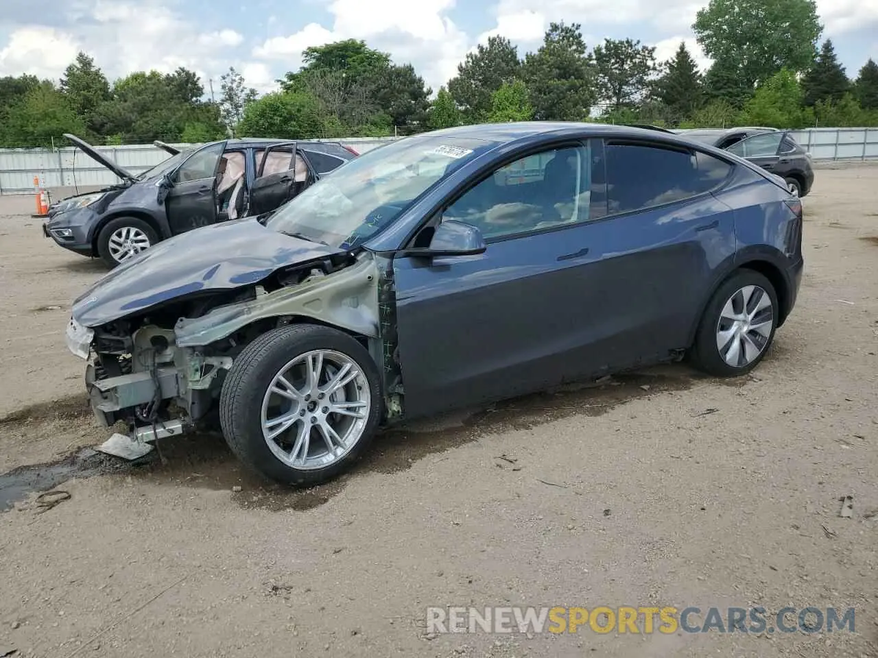 1 Photograph of a damaged car 7SAYGDEE7PF893020 TESLA MODEL Y 2023