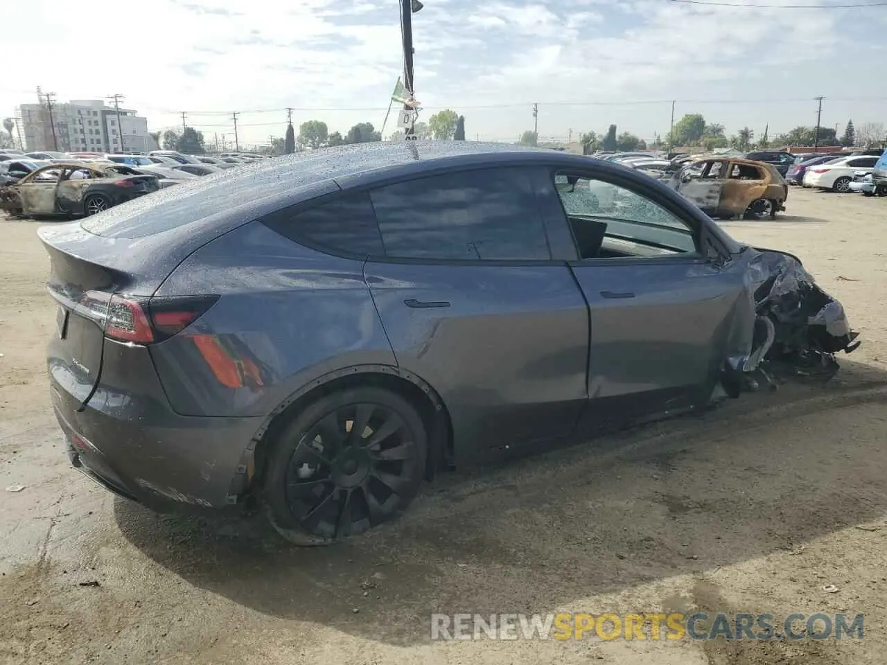 3 Photograph of a damaged car 7SAYGDEE7PF921057 TESLA MODEL Y 2023