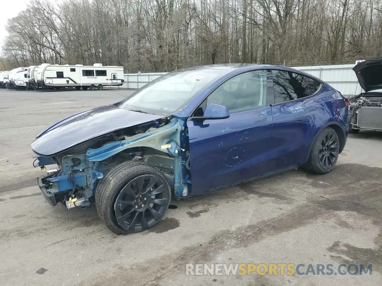 1 Photograph of a damaged car 7SAYGDEE8PA028179 TESLA MODEL Y 2023
