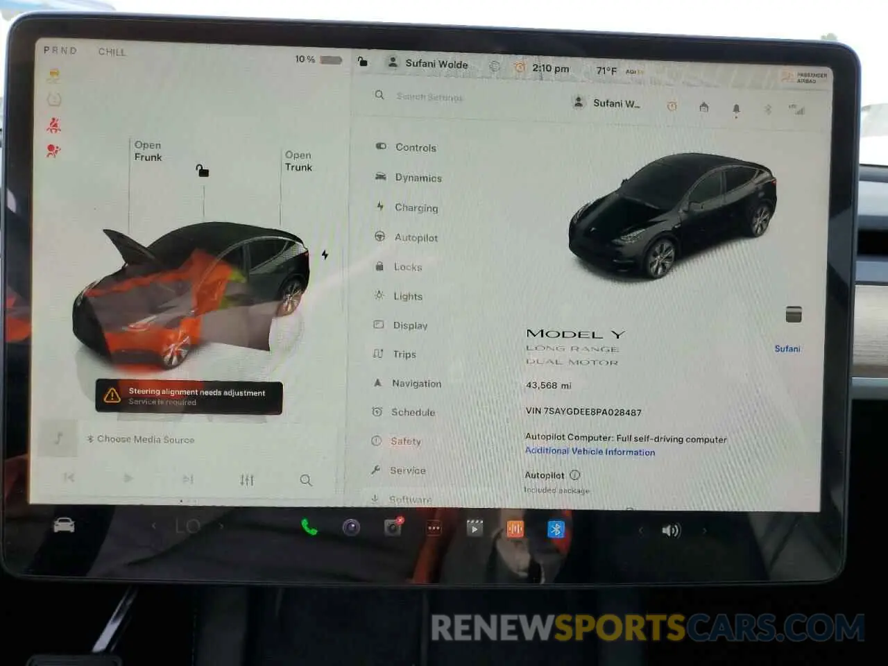 9 Photograph of a damaged car 7SAYGDEE8PA028487 TESLA MODEL Y 2023