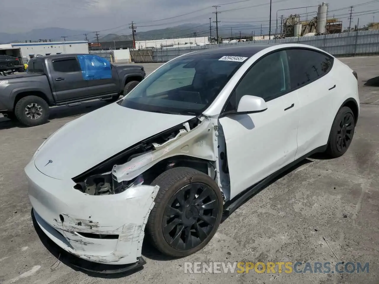 1 Photograph of a damaged car 7SAYGDEE8PA030286 TESLA MODEL Y 2023