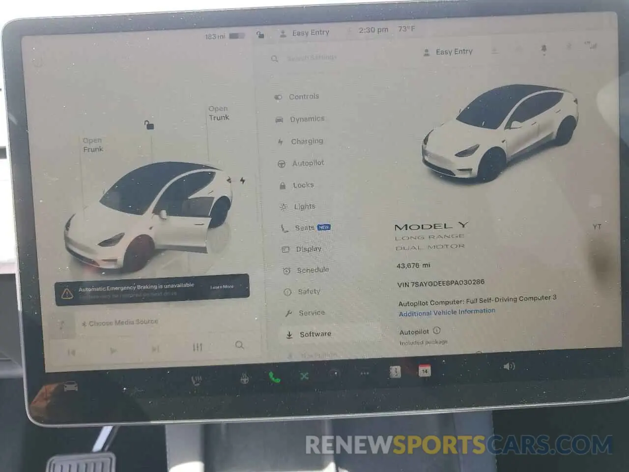 9 Photograph of a damaged car 7SAYGDEE8PA030286 TESLA MODEL Y 2023