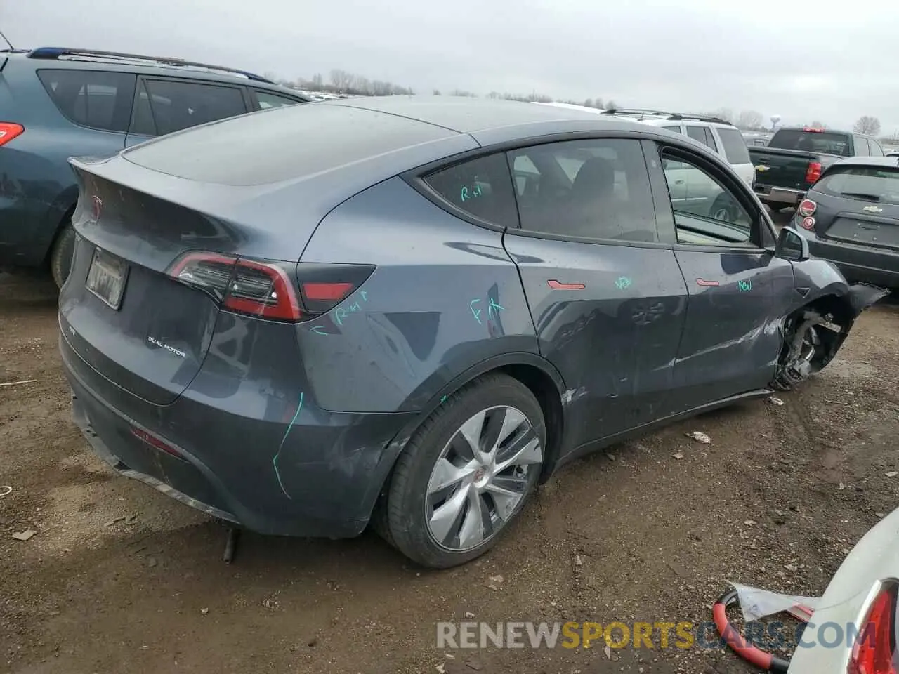 3 Photograph of a damaged car 7SAYGDEE8PA043233 TESLA MODEL Y 2023