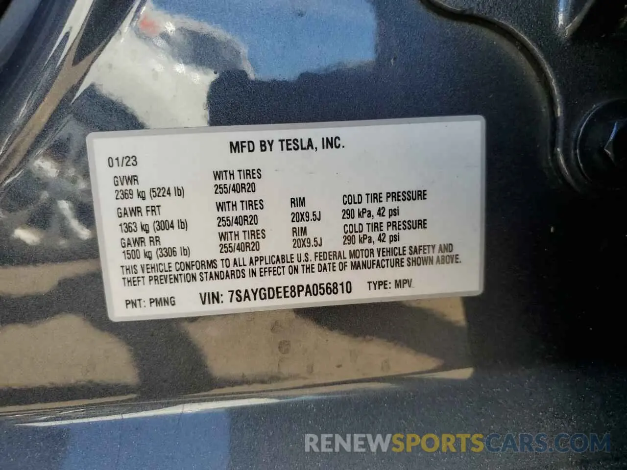 13 Photograph of a damaged car 7SAYGDEE8PA056810 TESLA MODEL Y 2023