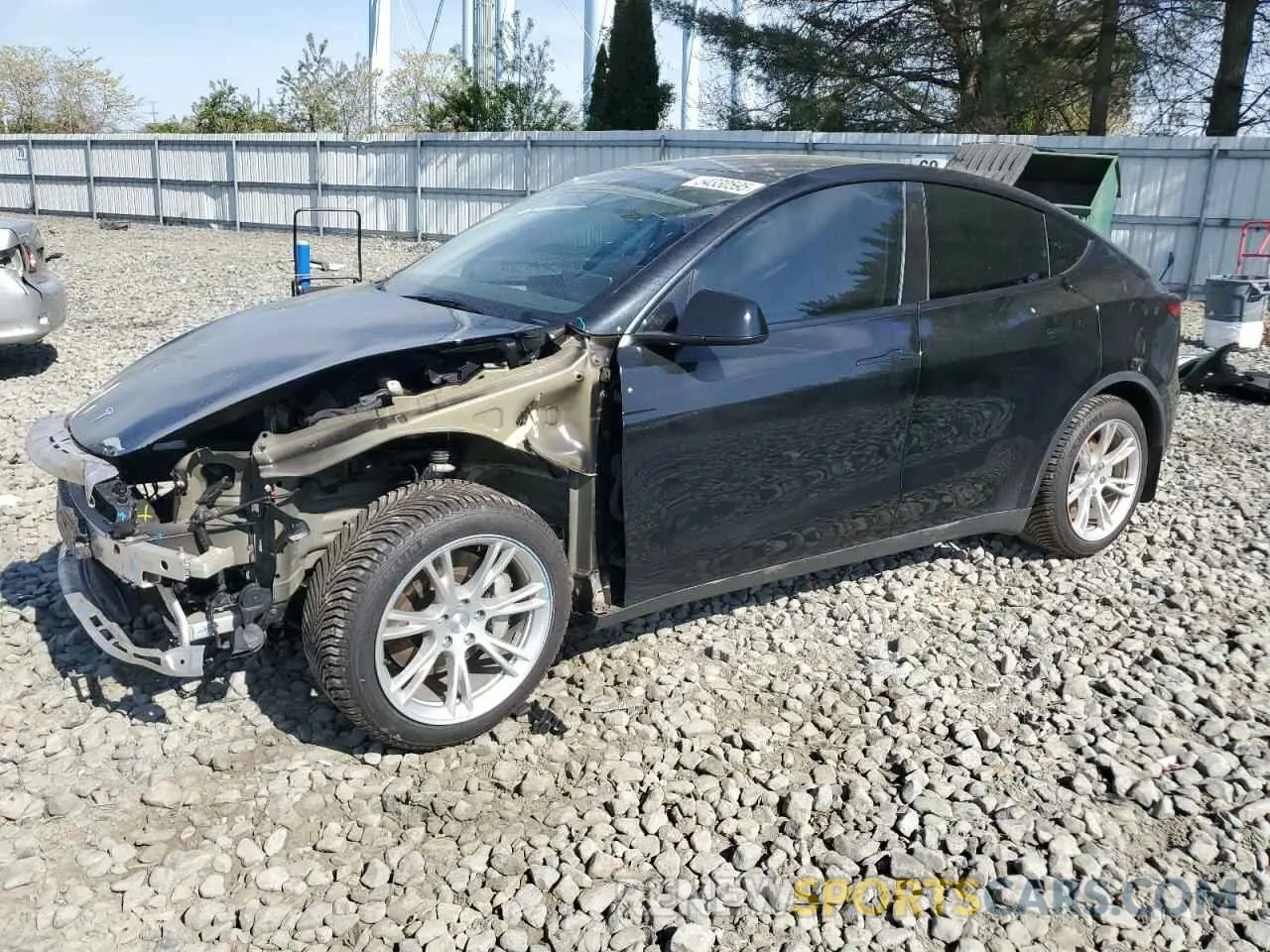 1 Photograph of a damaged car 7SAYGDEE8PA062753 TESLA MODEL Y 2023