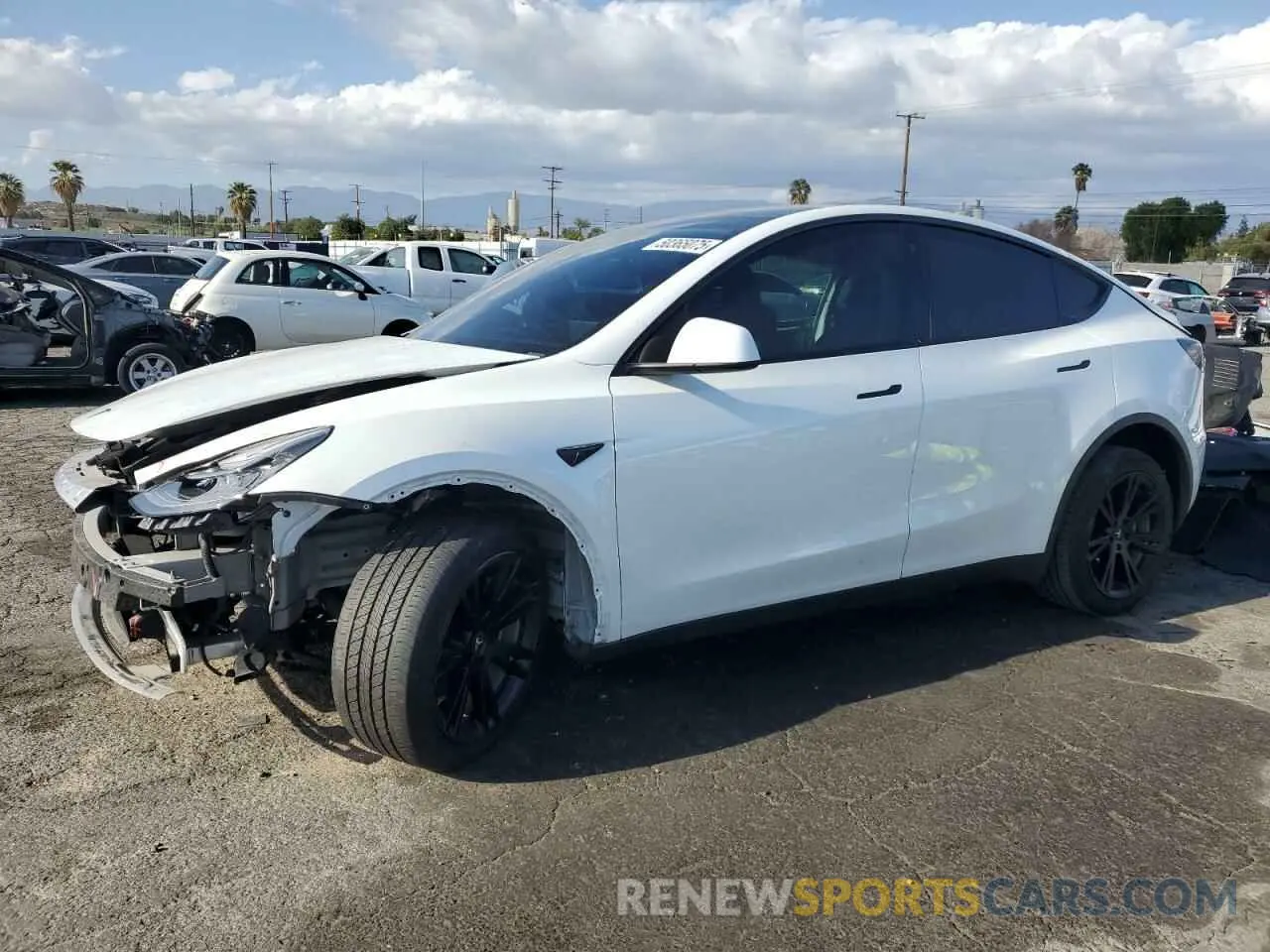 1 Photograph of a damaged car 7SAYGDEE8PA077799 TESLA MODEL Y 2023